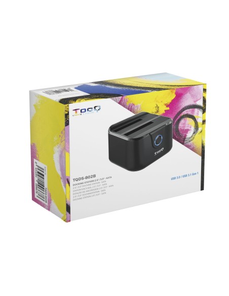 TooQ DOCK STATION SATA 2.5 3.5 A USB 3.0 CLONE OTB NEGRO