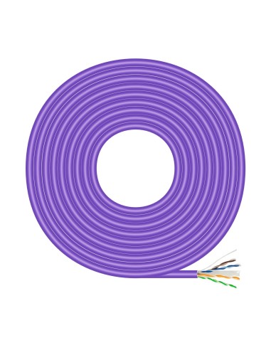 BOBINA CABLE DE RED AISENS RJ45 LSZH CAT.6 UTP RIGIDO AWG23 CCA (ALEACION) 100M