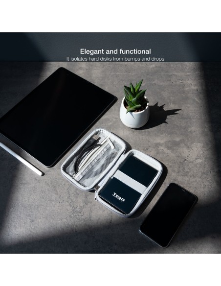 TooQ Estuche Protector para Caja Externa de 2.5”, Gris