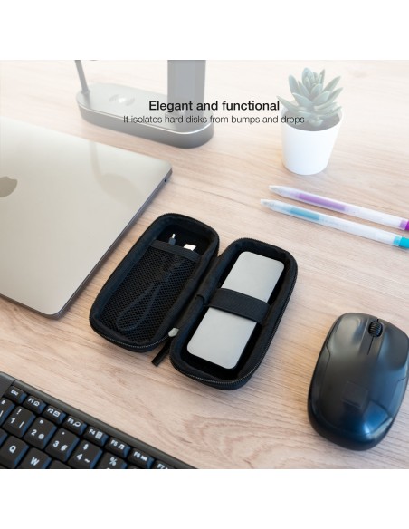 TooQ Estuche Protector para Caja Externa M2, Negro