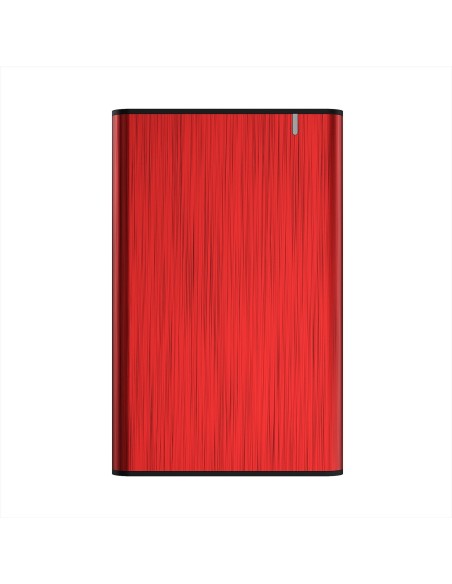 AISENS Caja Externa 2,5" ASE-2525RED 9.5mm SATA a USB 3.0 USB3.1 Gen1, Rojo