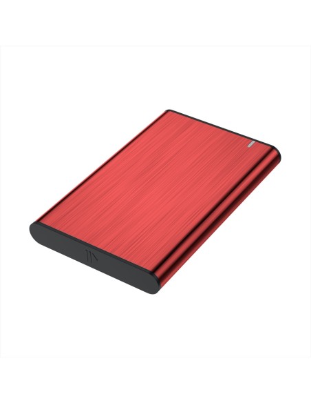 AISENS Caja Externa 2,5" ASE-2525RED 9.5mm SATA a USB 3.0 USB3.1 Gen1, Rojo