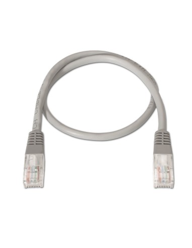 CABLE DE RED LATIGUILLO RJ45 LSZH CAT.6 UTP AWG24 GRIS 2.0M