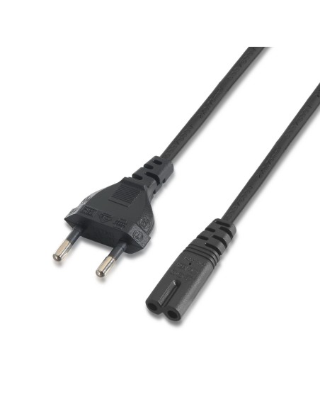 CABLE ALIMENTACION FORMA 8 CEE7 16 M-C7 H NEGRO 1.5M