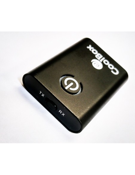 CoolBox COO-BTALINK transmisor de audio Bluetooth 3,5 mm 15 m Negro