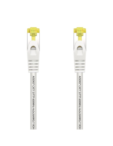 CABLE DE RED LATIGUILLO RJ45 LSZH CAT.7 600 MHZ SFTP AWG26 BLANCO 2.0M