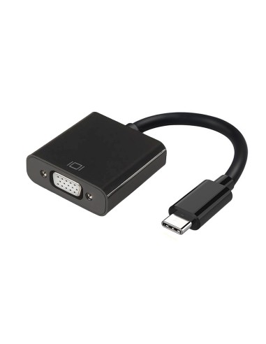 CONVERSOR USB-C A VGA USB-C M-HDB15 H NEGRO 15CM