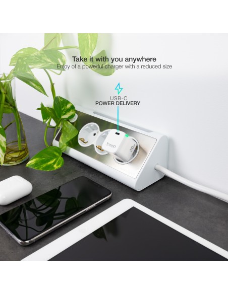 CARGADOR  USB-C TOOQ BLANCO