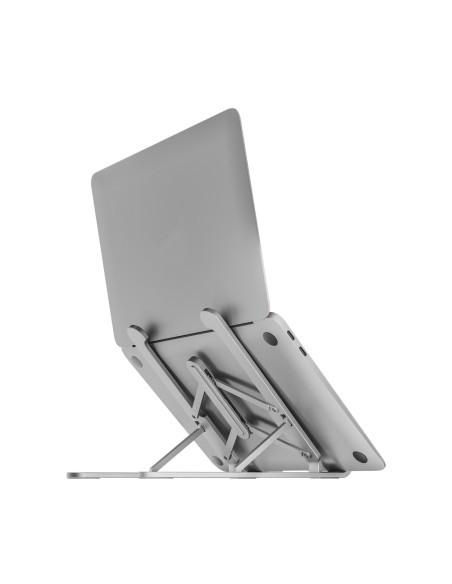 AISENS SOPORTE DE SOBREMESA AJUSTABLE PARA PORTATIL TABLET PLATA