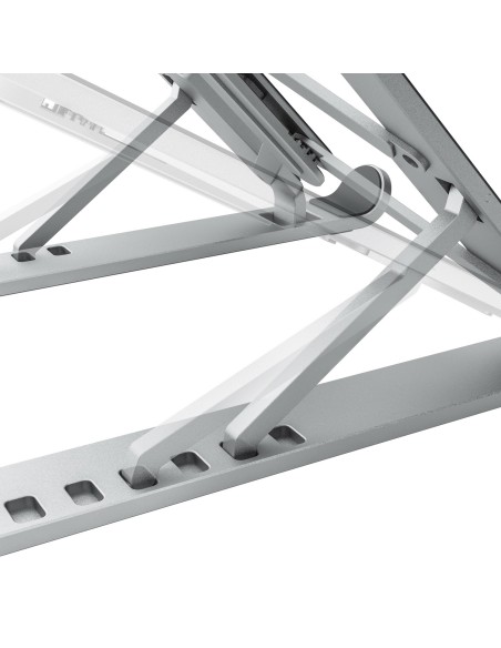 AISENS SOPORTE DE SOBREMESA AJUSTABLE PARA PORTATIL TABLET PLATA