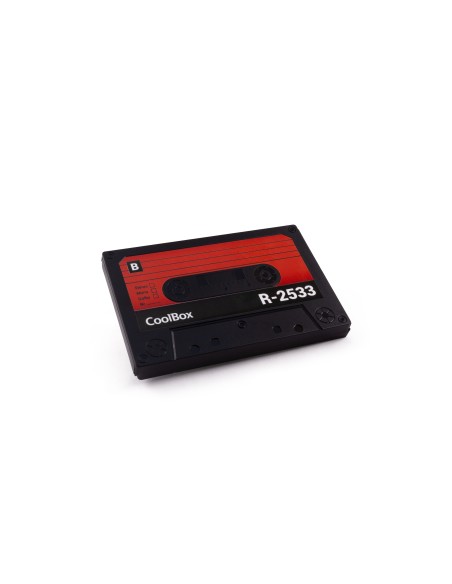 CoolBox SlimChase R-2533 Carcasa de disco duro SSD Negro, Rojo 2.5"