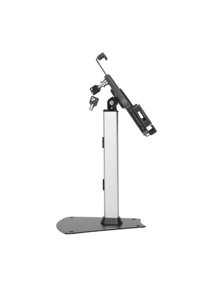 AISENS Soporte Antirobo de Sobremesa Ajustable (1 Pivote) para Tablet, Negro