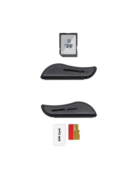 AISENS Lector de Tarjeta Inteligente DNI con Lector de Tarjetas SIM, SD, Micro SD, MMC, RS-MMC, MMC Micro, Negro