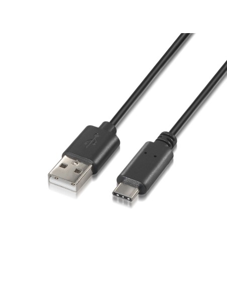 AISENS A107-0050 cable USB 0,5 m USB 2.0 USB A USB C Negro