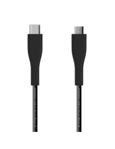 AISENS CABLE USB 2.0 3A, TIPO USB-C M-MICRO B M, NEGRO, 1.0M