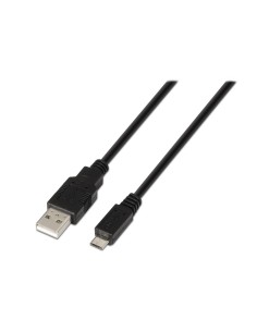 CABLE USB(A) A MICRO USB(B) 2.0 AISENS 0.8M NEGRO