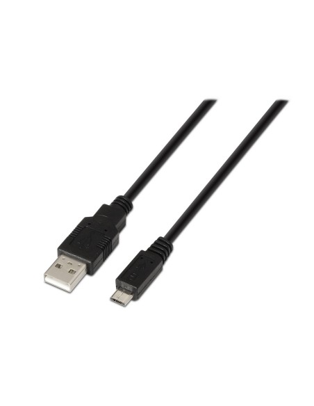 CABLE USB(A) A MICRO USB(B) 2.0 AISENS 0.8M NEGRO