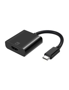AISENS CONVERSOR USB-C A HDMI 4K@60HZ, USB-C M-HDMI H, NEGRO, 15CM