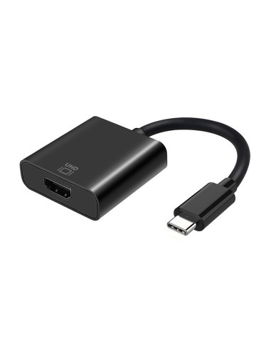 AISENS CONVERSOR USB-C A HDMI 4K@60HZ, USB-C M-HDMI H, NEGRO, 15CM
