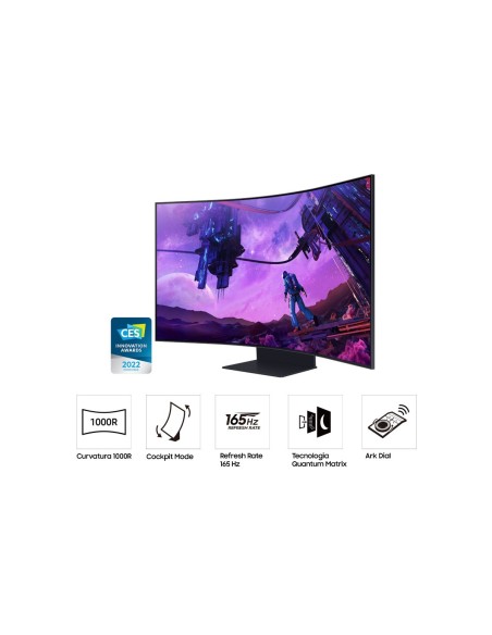 Samsung Odyssey ARK 55" 4K Ultra HD 165Hz LED VA 1ms Negro