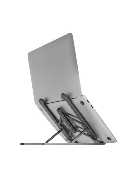 AISENS SOPORTE DE SOBREMESA AJUSTABLE PARA PORTATIL TABLET GRIS OSCURO