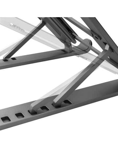 AISENS SOPORTE DE SOBREMESA AJUSTABLE PARA PORTATIL TABLET GRIS OSCURO