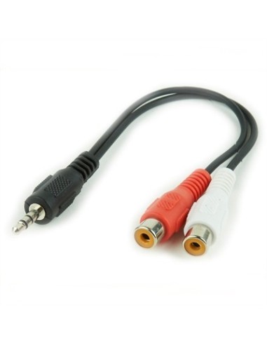 iggual IGG312841 cable de audio 0,2 m 3,5mm 2 x RCA Negro, Rojo, Blanco