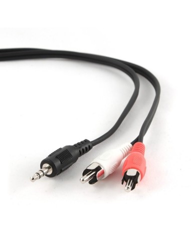 iggual IGG312780 cable de audio 0,2 m 3,5mm 2 x RCA Negro
