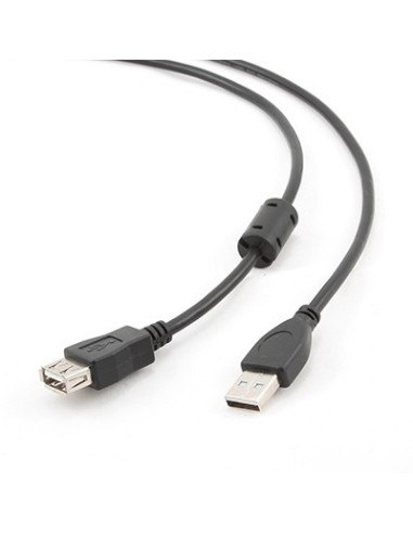 iggual Cable USB 2.0 TIPO A M-H P Negro 1.8 Metros
