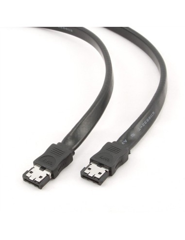 iggual IGG312599 cable de SATA 0,5 m eSATA Negro