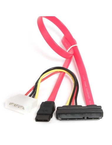 iggual IGG311837 cable de SATA SATA 7-pin + Molex (4-pin) Negro, Rosa