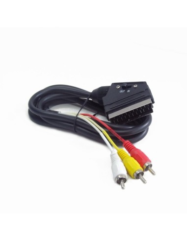 iggual IGG311622 cable gender changer 3x RCA SCART Negro