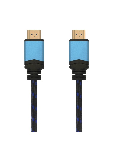 AISENS CABLE HDMI V2.0 PREMIUM ALTA VELOCIDAD   HEC 4K@60HZ 18GBPS, A M-A M, NEGRO AZUL, 2.0M