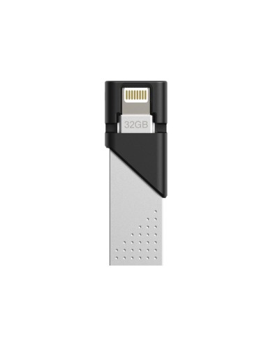 Silicon Power SP xDrive Z50 unidad flash USB 32 GB USB Type-A   Lightning 3.2 Gen 1 (3.1 Gen 1) Plata