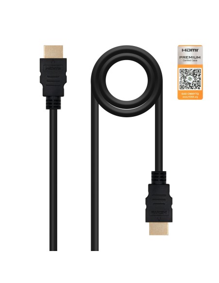 Nanocable HDMI V2.0, 1.5m cable HDMI 1,5 m HDMI tipo A (Estándar) Negro