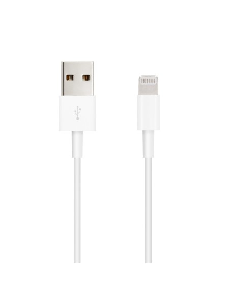 Nanocable Cable Lightning a USB-A, Lightning M -USB A M, Blanco, 50 cm