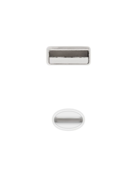 Nanocable Cable Lightning a USB-A, Lightning M -USB A M, Blanco, 50 cm