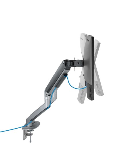 Soporte para monitores 32" TooQ DB4132TNR-G Abrazadera Atornillado Negro