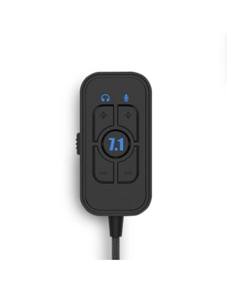 ABYSM AG700 Pro 7.1 White Auriculares Alámbrico Diadema Juego Azul, Blanco