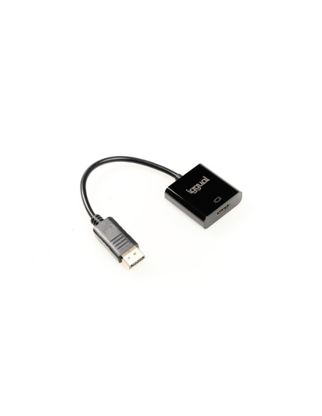 iggual IGG318041 adaptador de cable de vídeo 0,25 m DisplayPort HDMI Negro