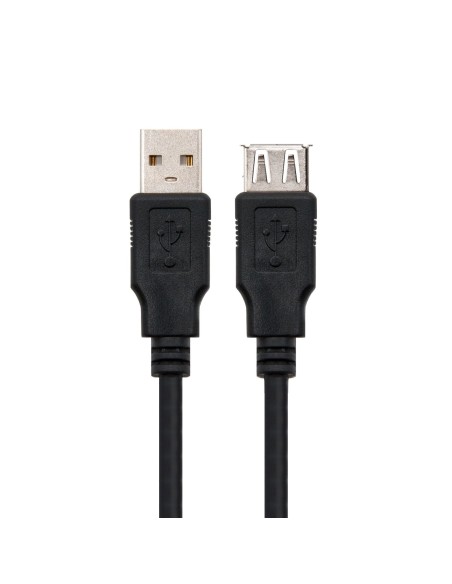Nanocable CABLE USB 2.0, TIPO A M-A H, NEGRO, 1.8 M