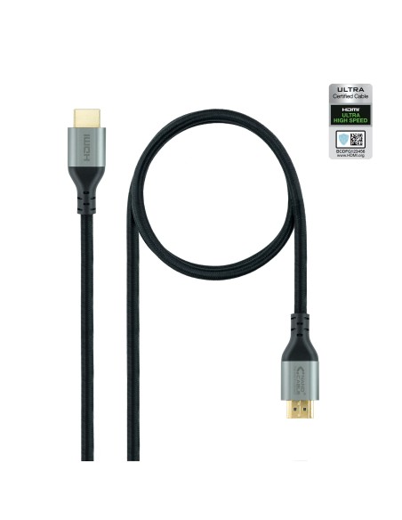 Nanocable Cable HDMI 2.1 Certificado ULTRA HIGH SPEED A M-A M, Negro, 2 m