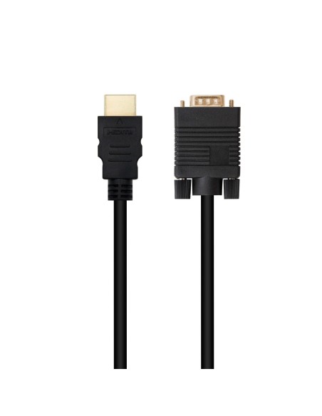 Nanocable Conversor HDMI a VGA M-M, 1.8 m Negro