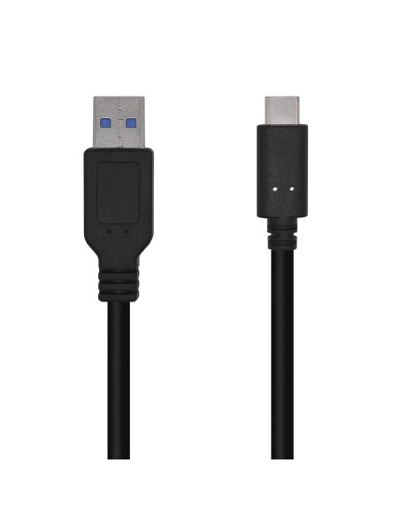 AISENS CABLE USB 3.1 GEN2 10GBPS 3A TIPO USB-C M-A M NEGRO 0.5M