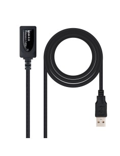 Nanocable CABLE USB 2.0 PROLONGADOR CON AMPLIFICADOR, TIPO A M-A H, 5.0 M