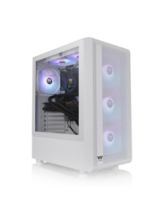 CAJA THERMALTAKE S200 TG ATX 2XUSB 3.0 ARGB SIN FUENTE BLANCO