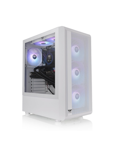 CAJA THERMALTAKE S200 TG ATX 2XUSB 3.0 ARGB SIN FUENTE BLANCO