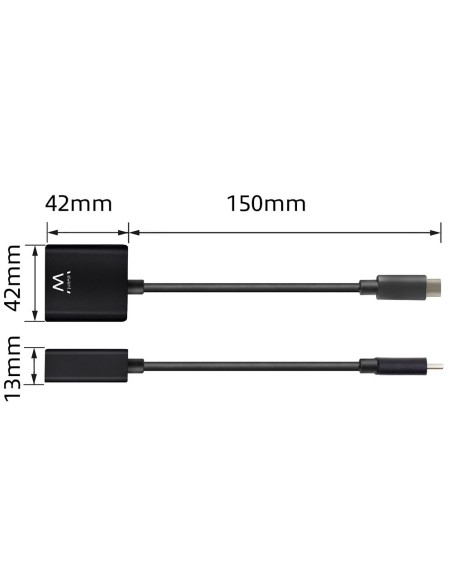 ADAPTADOR GRAFICO EWENT USB TIPO C DP 4K 60HZ