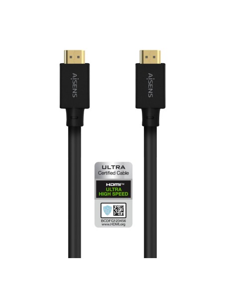 CABLE HDMI AISENS V2.1 ULTRA ALTA VELOCIDAD 8K60HZ 48GBPS A M-A M 5.0M