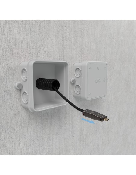 CABLE HDMI AISENS V2.1 OPTICO ACTIVO AOC DESMONTABLE 8K60HZ 48GBPS AM-DAM 40M